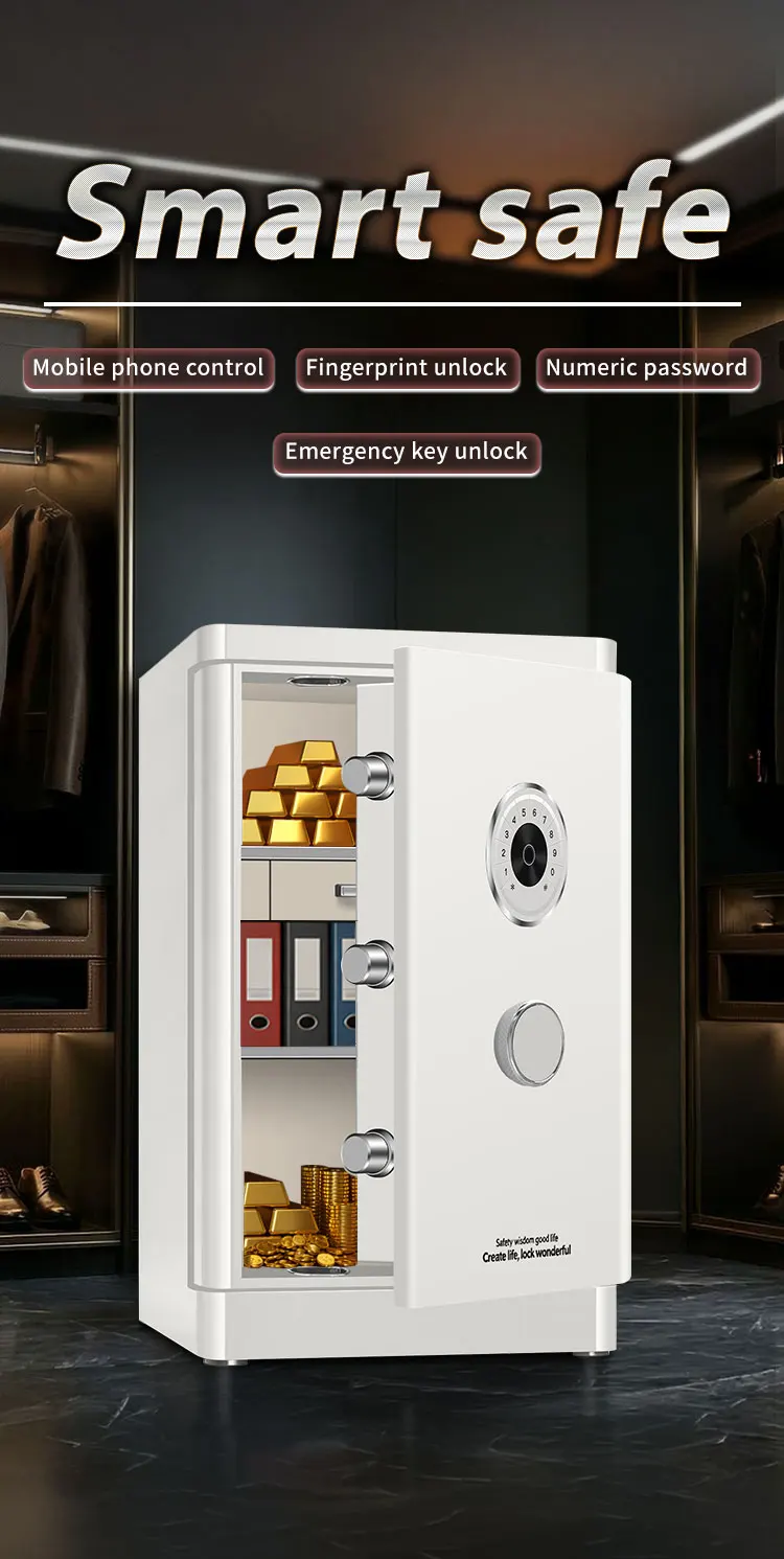 product ceqsafe electronic security safes heavy duty fingerprint smart safe box with emergency anti theft digital lock security box-5