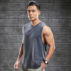 Mens Fitness Tank Tops Custom Jogger Sport Gym Sleeveless Vest Workout Tank Tops For Men
