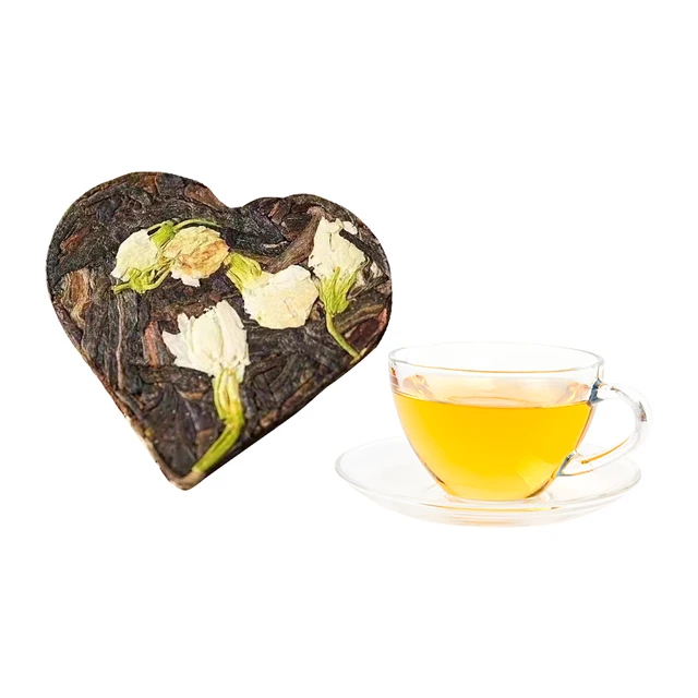 Chinese Healthy Natural Organic Tea Bag Love shaped Independent Packaging Portable  Flavored Tea slimming tea Jasmine Pu'er