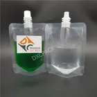 Pouch Screw DXC. 100ml Clear Stand Up Spout Liquid Pouch With Screw Cap