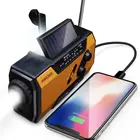 Radio Usb Radio Radio MD-090 Portable Flashlight Usb Radio Hand Crank Solar Survival Kit Radio With Torch Light