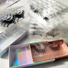 Eyelash 5d Mink Eyelashes Faux 3d 5d Wholesale Private Label Strip Real Fluffy 25mm Mink Eyelash Vendors