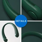 Fan 2021 Wholesale Portable Neck Fan Hand-free Rechargeable Leafless Hanging Bladeless Neck Fan
