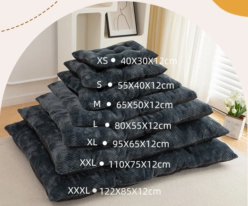 product velvet mattress for dogs orthopedic bed pet sleeping bed classic style large dog bed-49