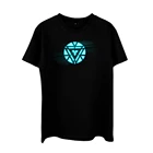 Led 2021 New Product Sound Activated LED Party Light Up EL Panel T Shirt