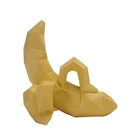 Banana Figurine Suppliers Resin Home Decorations Geometric Resin Figurines Banana