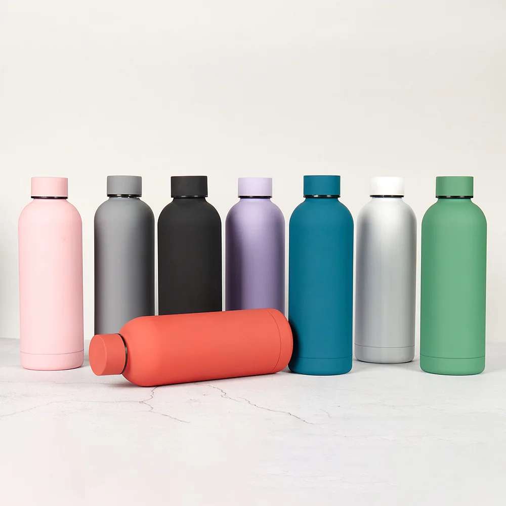 Factory Wholesale Colorful Double Wall Insulated Thermos Vacuum Flask Bottle Sport Stainless Steel Vacuum Water Cola Bottle