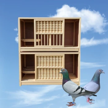 Hot sale all seasons Modular Wooden bird products racing pigeon nest box wood dove pigeon breeding cage for pigeons
