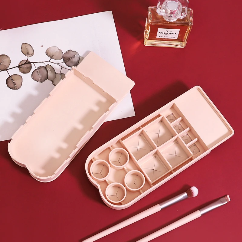 Silicone Cosmetic Storage Box Lipstick Holder Organizer Lythor Makeup Holder For Lipstick Eyebrow pencil Makeup Brush Mascara