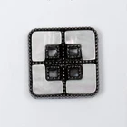 Button Direct Sales Fashionable 4 Holes Alloy Sewing Button For Clothing