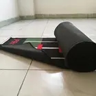 Golf Putting Mat Practice Custom Nylon Printed Golf Practice Mat Soft Roll Up Golf Putting Mat