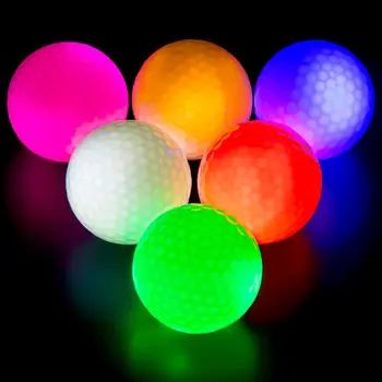 Multicolor Dark Glow 3-Layer Design Light Up Water Resistant Led Night Golf Ball