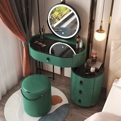 NOVA Wholesale Bedroom Furniture Hot Sale White Color Makeup Mirror Smart Vanity Makeup Table With Led Mirror
