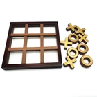 Games Game High Quality Locuts Wood And Acrylic Tic Toe Tac Games Family Game Set