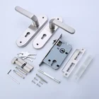 Door Lock Door Locks Handle WUYINGHAO Stainless Steel 304 Door Handle Lock Lever Door Lock With Lock Cylinder