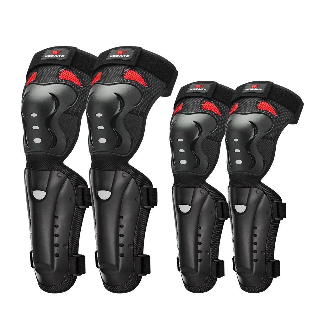 RIDBIKER Motorcycle Knee Protector,Movable Knee Shin Guard