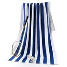 Towel 100% Cotton Turkish Blue Stripe Pool Towel In Factory Price