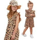 Girls Small Shop 3D Virtual Reality Showroom Leopard Print Fashion Kids Girls Dresses Customized