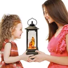 Family Nativity Holy Family Plastic Water Lantern Christmas Nativity Scene Figurines