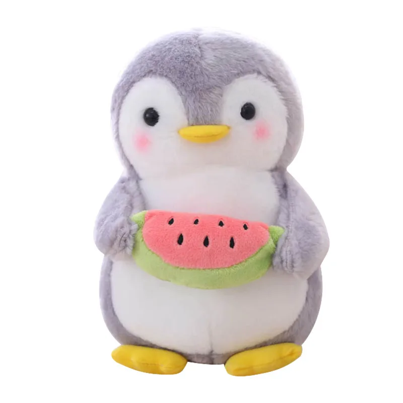 Factory Sale 25cm cute custom plush toys shearing material dolls soft cozy kawaii penguin animals plush pillow