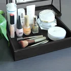 Decorative Display Tray Luxury Decorative Rectangle Custom Leather Jewelry Display Tray