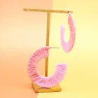 Fashion Shape Earrings New Fashion Handmade C Shape Jewelry Earrings Raffia Women Earrings