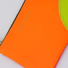 2 In 1 BSCI Orange Leather Handbag With Outside Wallet 2 In 1
