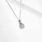 Round Necklace New Fashion Ins Geometric Round Necklace Rhodium-plated Necklace Women