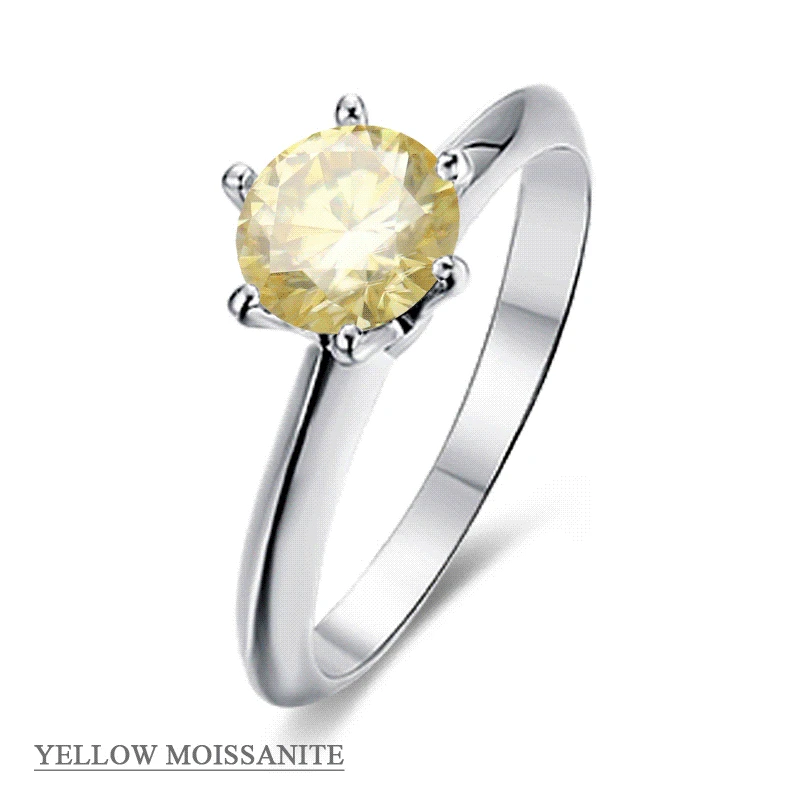 Abiding Jewelry Engagement Moissanite Diamond Jewellery Wholesale 925 Sterling Silver 1 Carat Women Moissanite Ring 14 Hf816125aabe8407595edaa3a5bb11dcbi