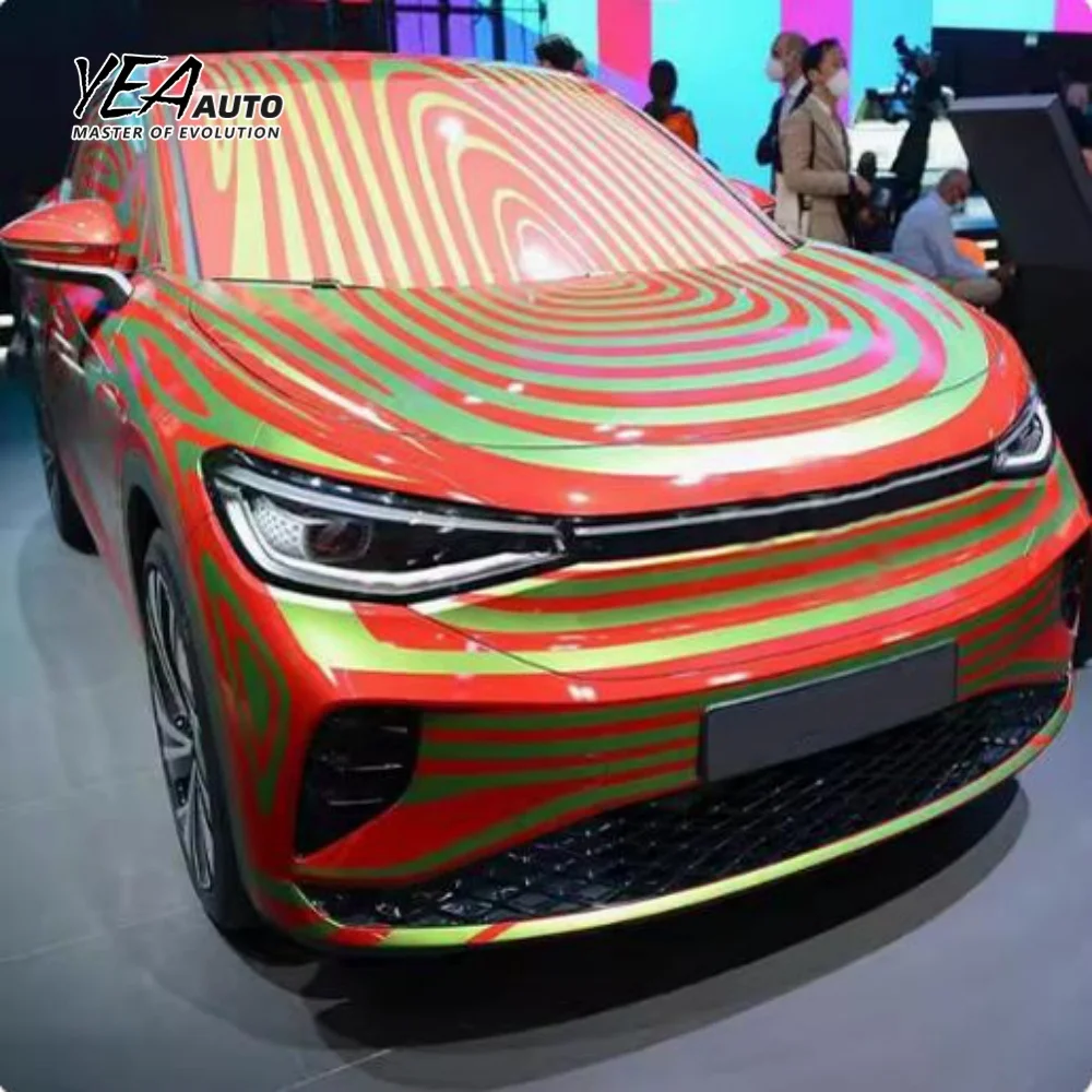 product car headlight glass lampshade cover lens for vw volkswagon id5 2021 2023 id5 head light lens cover-7