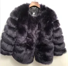 Fur Furfox Fur Liner Wholesale Fashionable Ladies Thick Cozy Warm Faux Fox Fur Coat
