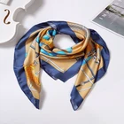 Scarf Accept Custom Designs Scarf Digital Printing Silk Scarf Silk Bandana Custom Printing For Women