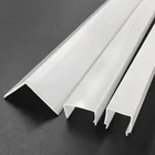 Cover Cover// For Industrial Lighting Low Price Big Shape Pc Cover Linear Black And White Led Extrusion Cover//