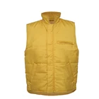 Vest Body Warmercasual Winter Yellow Cargo Padding Waterproof Waistcoat Sleeveless Polyester Vest Mens
