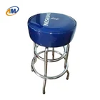 Swivel Bar Stools 360 Swivel Metal Steel Frame With PVC Custom Logo Seat Bar Stools