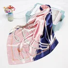 Printed Scarf Fashion Printed Satin Rayon Square Scarf Shawl 90*90cm Square Custom Scarf Shawl Women