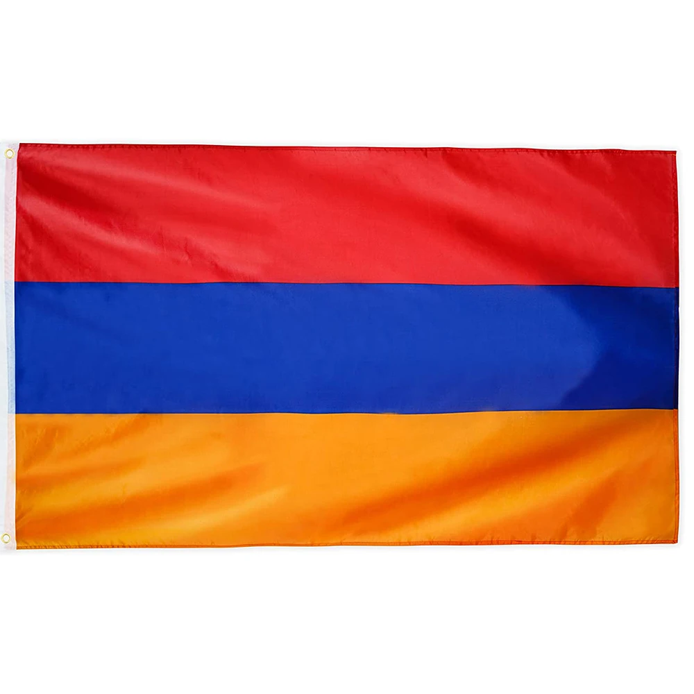 3x5 Ft Armenian Flag - Vivid Color and Fade Proof - Canvas Header and Double Stitched - Republic of Armenia Flags Polyester