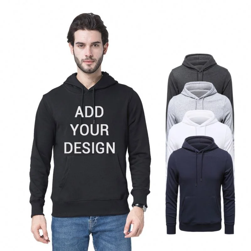 Sudadera Con Capucha Personalizada Para Hombre,Ropa Deportiva Masculina De  80% Algodón Y 20% Licra,De Alta Calidad,Color Azul Liso Y Grueso,Color  Blanco Y Negro,Venta Al Por Mayor - Buy Mujer Sudaderas Con  Capucha,Pantalones