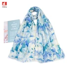 Fashion New Fashion Lightweight Multi Floral Printing Soft Women Scarf Muslim Wholesale Hijab