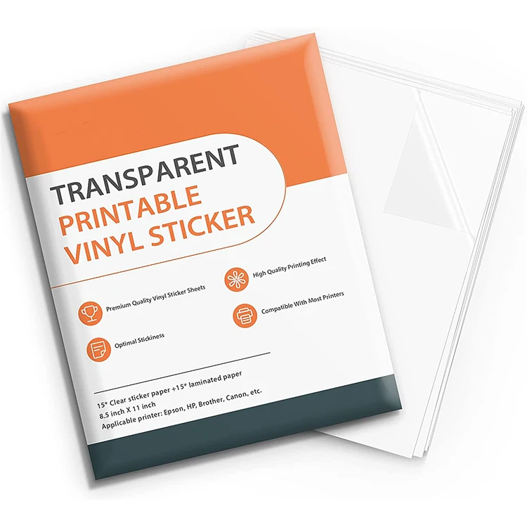 laser printer transparent sticker paper