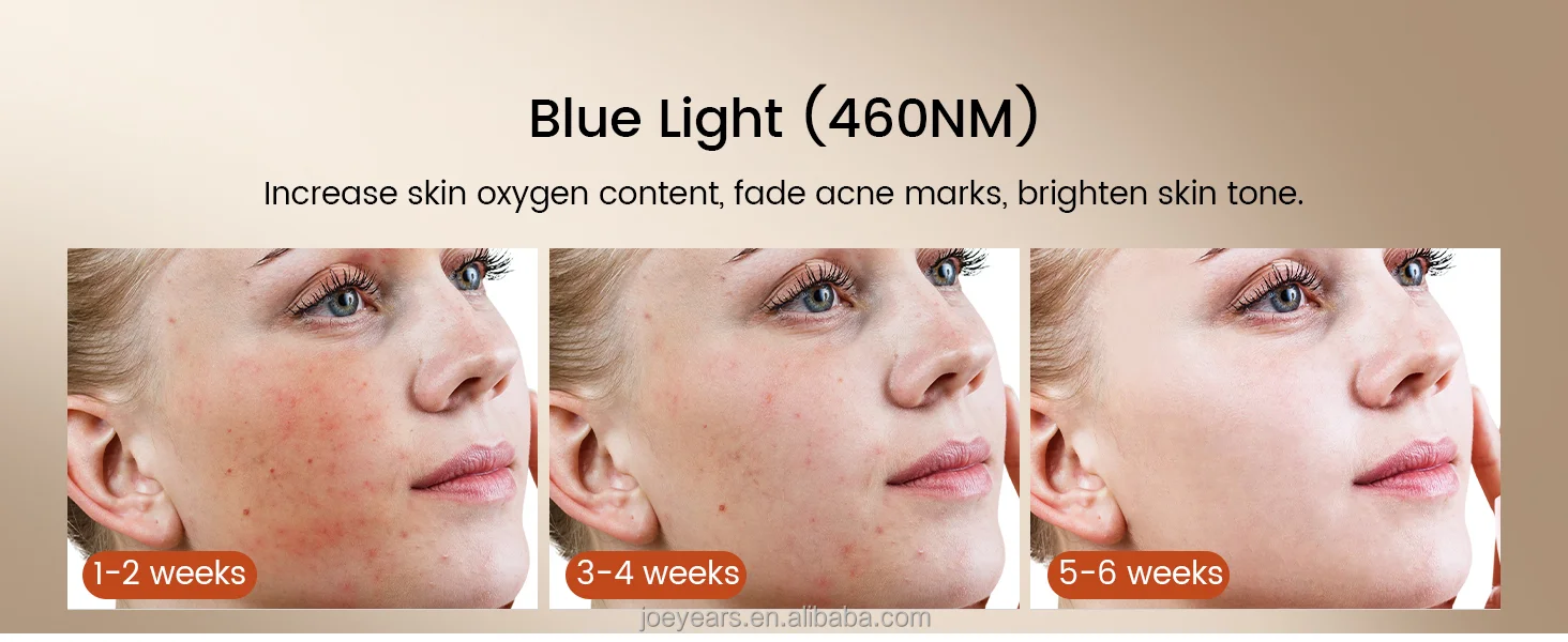 LED Photon Beauty Mask Instrument 216pcs LED Beads Facial Beauty Mask Infrared Red Light Therapy Face Mask