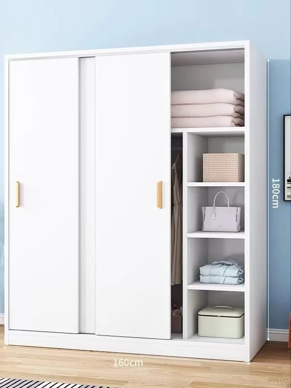 Bed Room Furniture Unique Modern Design Wood Wardrobe Cabinet Clothes Storage Organizer Large Wardrobe