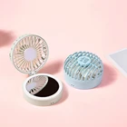 Hand Fan Usb Hand Fan CYNRIN Hot Sell Circular Portable Usb Electric Mini Hand Fan With Mirror