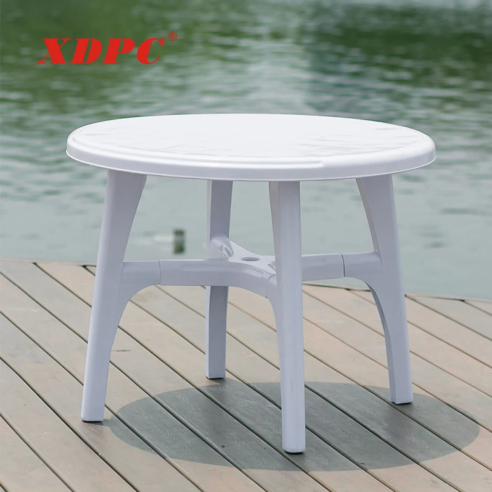 round plastic outdoor dining table