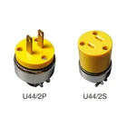 2 Pins Plug High Quality South America Iron Shelf ABS Inside Copper 2 Pins Plug