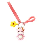 Key 3D Cartoon Dinosaur PVC Rubber Keychains Customized Key Ring Personalized Manufacturers