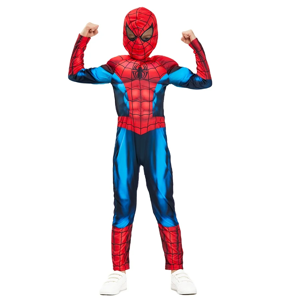 Kids Boys Girls Superhero Spiderman Fancy Dress Party Cosplay Costume Clothes 