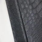 Pu Leather Pu Hot Sale CROCODILE Popular Brush Poly Pu Artificial Leather For Jacket Garment Clothing