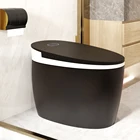 Modern 110V/220V Electric Intelligent 1 Piece Closestool Wc Automatic Intelligent Wc Toilet Black Smart Toilet