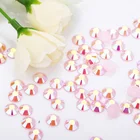 Selling Rhinestone 4mm Hot Selling Fashion High Quality Jelly Powder Round Flat Back Ab Resin Rhinestone